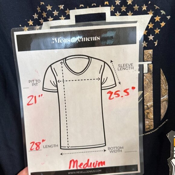 NWT RealTree " Chevrolet American Pride" Long Sleeve T-Shirt. Size Medium - Picture 7 of 7